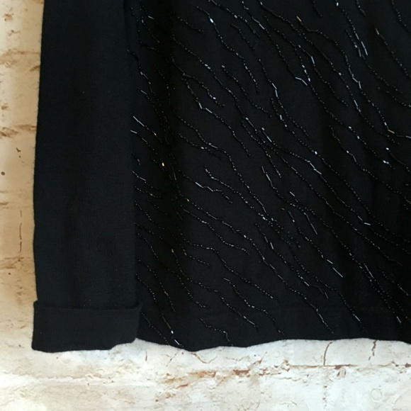 Robert Scott Beaded Wool Sweater - Picture 3 of 6